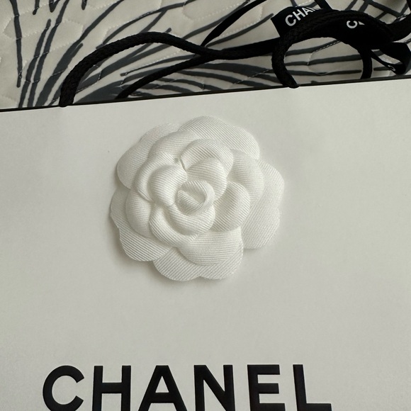 Medium Chanel shopping bag including ribbon and flower. See Pics For Size. New - Picture 5 of 6